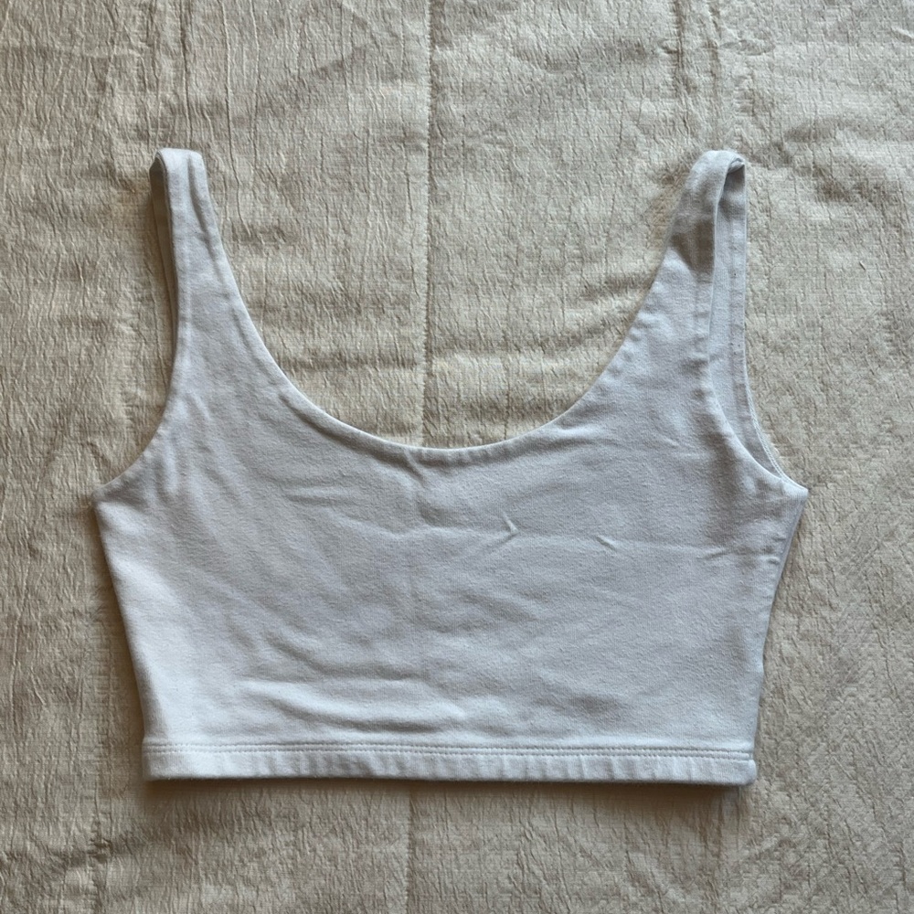 Brandy Melville White Crop Top Tank